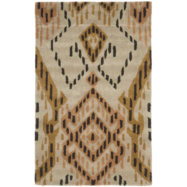 Dakota Fields Eaton Hand Tufted Wool Geometric Rug Wayfair